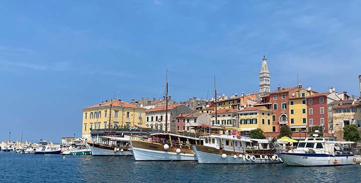 how to become a digital nomad - rovinj, croatia old town