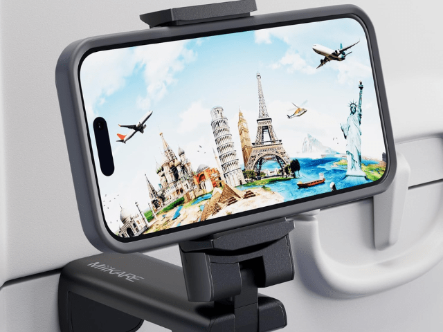 gifts for digital nomads - airplane phone holder
