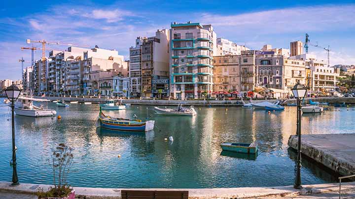 best digital nomad cities in Europe - Sliema, Malta