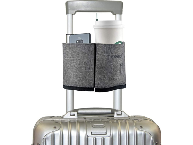 gifts for digital nomads - luggage cup and phone holder