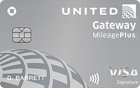 best travel credit card with no annual fee - united gateway card