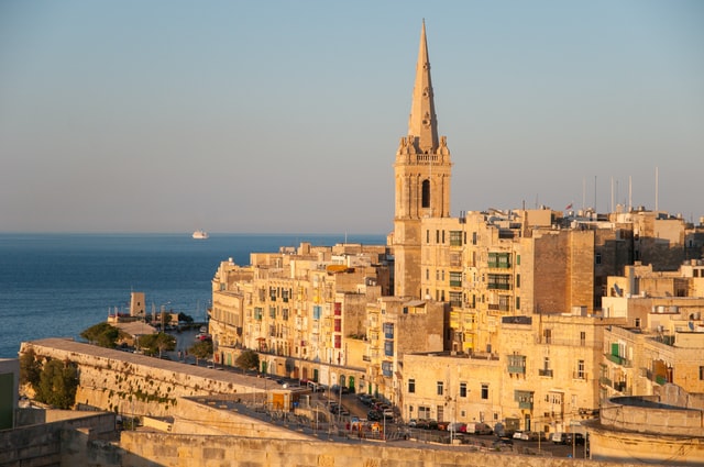 best cities for digital nomads in winter - valletta, malta