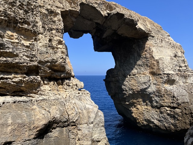 unique rock formation in the sea