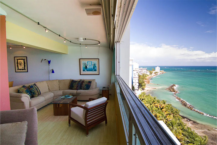 san juan puerto rico airbnb - ocean view beachfront condo