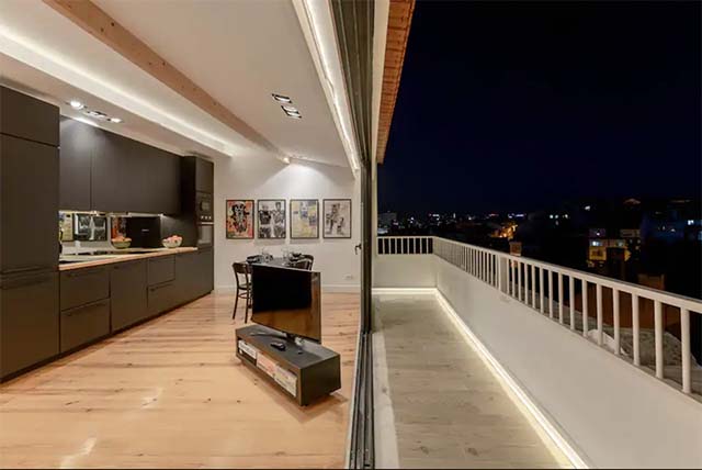 luxurious penthouse with two balconies airbnb lisbon