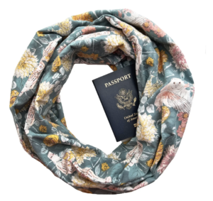 speakeasy travel scarf - digital nomad gifts
