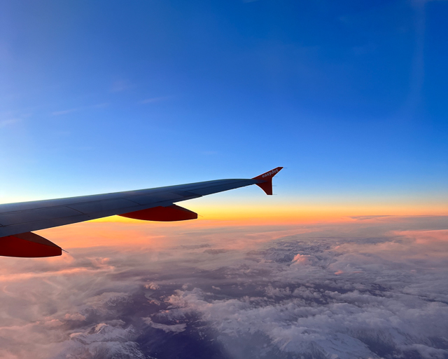 view from airplane window - how to become a digital nomad with no experience