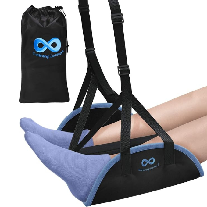 airplane foot hammock - digital nomad gifts