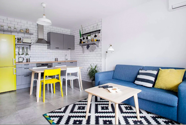 colorful modern one-bedroom near beach - split long-term rentals