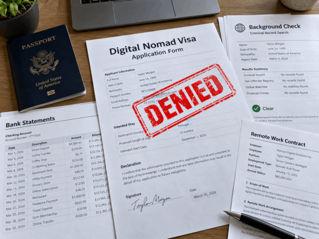 why digital nomad visa applications get rejected